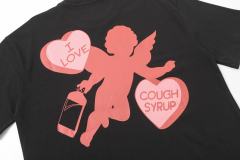 Cough Syrup I Love Nested Heart Front Cupid Angel Syrup Bottle Back Double Sided Print Tee 2 colors 29290046