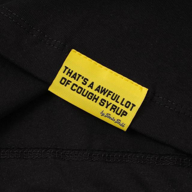 Cough Syrup Unique Aesthetic Figure Constructed Letter Front Back Printed Tee 2 colors 29290006