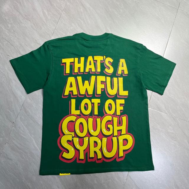 Cough Syrup Retro Old School Streetwear Front Chill Frog Mascot Chain Necklace Syrup Drip Cartoon Illustration Print T-Shirt 3 colors 29344031