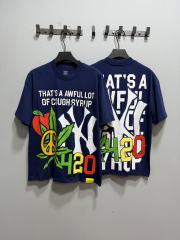 Cough Syrup Weed Leaf Peace Symbol Apple NY Graffiti Double Sided Print Tee 2 colors 29288701