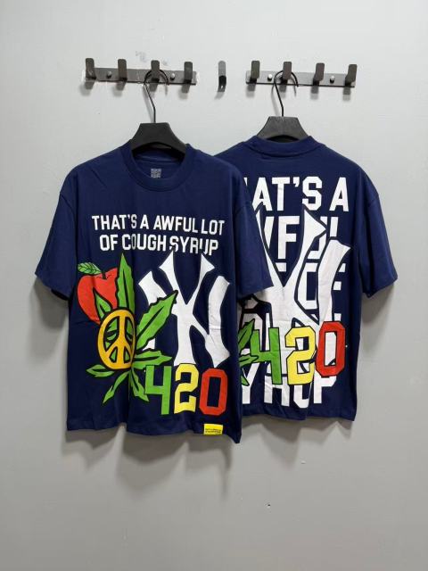 Cough Syrup Weed Leaf Peace Symbol Apple NY Graffiti Double Sided Print Tee 2 colors 29288701