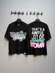 Cough Syrup Jokes Up Tour Daisy Floral Double Sided Letter Print Oversized Tee 2 colors 29288637