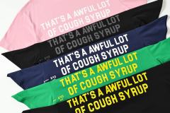 Cough Syrup Minimal Street Small Front Slogan Side Ruler Scale Print Large Stacked Bold Letter Back Tee 5 colors 29302154