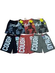 Hip Hop Portrait Graphic Cough Syrup Letter Print Drawstring Casual Street Sweat Shorts 11 colors 29288610