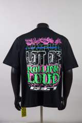 Cough Syrup Y2K Dark Street Front Halloween Carnival Graveyard Monster Sea Lion Drip Font Print Back Contrast Layer Graffiti Oversized T-Shirt 29343932