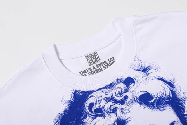 Cough Syrup Sketch Cupid Angel Tattoo Detail Front Gothic Stacked Cursive Slogan Back Tee 4 colors 29290017