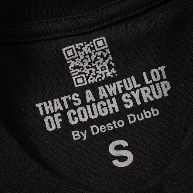 Cough Syrup Unique Aesthetic Figure Constructed Letter Front Back Printed Tee 2 colors 29290006