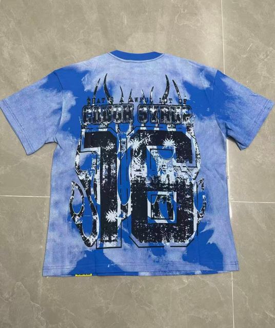 Cough Syrup Gothic Stacked ALDCS Letter Crosshair Target Circle Detail Large Worn Number 18 Graphic Print Tee 2 colors 29303872
