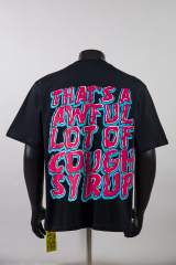 Cough Syrup Horror Hip Hop Streetwear Front Chucky Doll Knife Syrup Cup Drip Graffiti Letter Cartoon Print Oversized T-Shirt 29344001