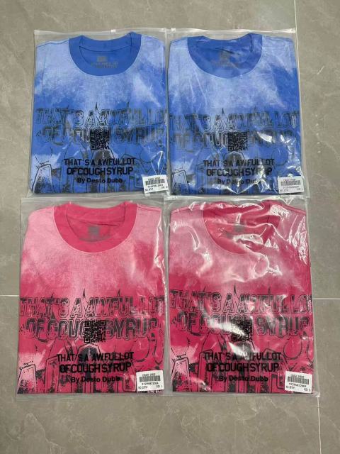 Cough Syrup Gothic Stacked ALDCS Letter Crosshair Target Circle Detail Large Worn Number 18 Graphic Print Tee 2 colors 29303872