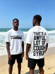Cough Syrup Obscured Text TR17 Mark Front Full Big Letter Slogan Back Tee 2 colors 29288697