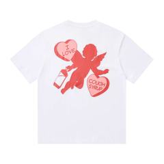 Cough Syrup I Love Nested Heart Front Cupid Angel Syrup Bottle Back Double Sided Print Tee 2 colors 29290046