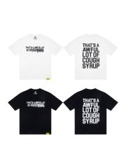 Cough Syrup Minimal Hip Hop Streetwear Front Crossed Out Text TRY Graffiti Block Letter Print Back Stacked Bold Block Slogan Graphic Oversized T-Shirt 2 colors 29343909