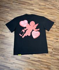 Cough Syrup I Love Nested Heart Front Cupid Angel Syrup Bottle Back Double Sided Print Tee 2 colors 29290046