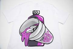 Cough Syrup Minimal Hip Hop Streetwear Front Purple Block Letter Back Dripping Purple Syrup Bottle Cup Cartoon Graphic Oversized T-Shirt 29343927