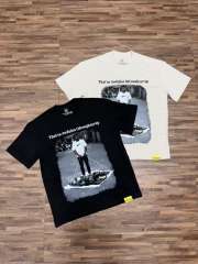 Cough Syrup Hip Hop Streetwear Street Vendor Figure Print Back Split Text Street Sign Design Tee 2 colors 29288641