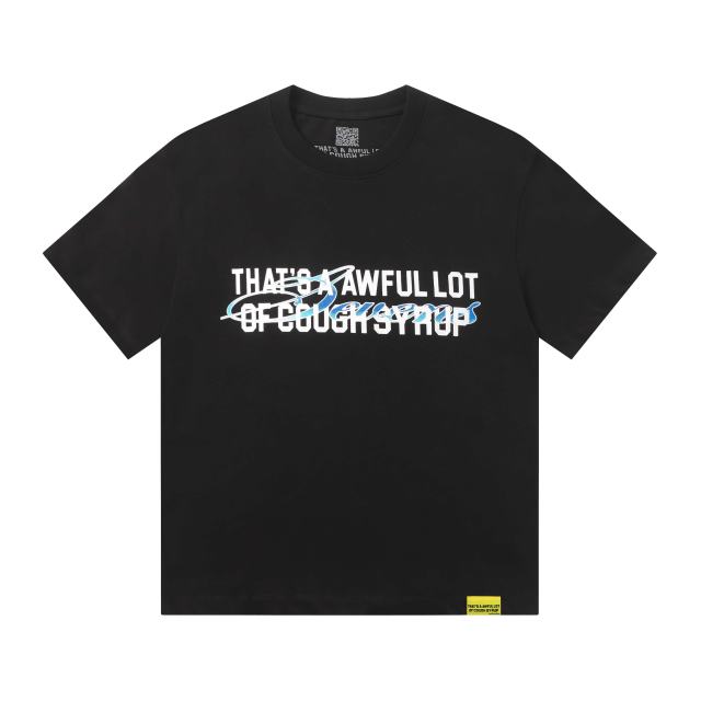 Cough Syrup Art Basel 25 Limited Blue Water Wave Gradient Letter Diamond Sevens Back Script Overlay Text Tee 3 colors 29290138