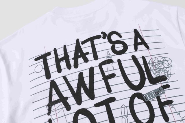 Cough Syrup Grunge Streetwear Notebook Scribble Letter Double Side Print Tee 2 colors 29302356