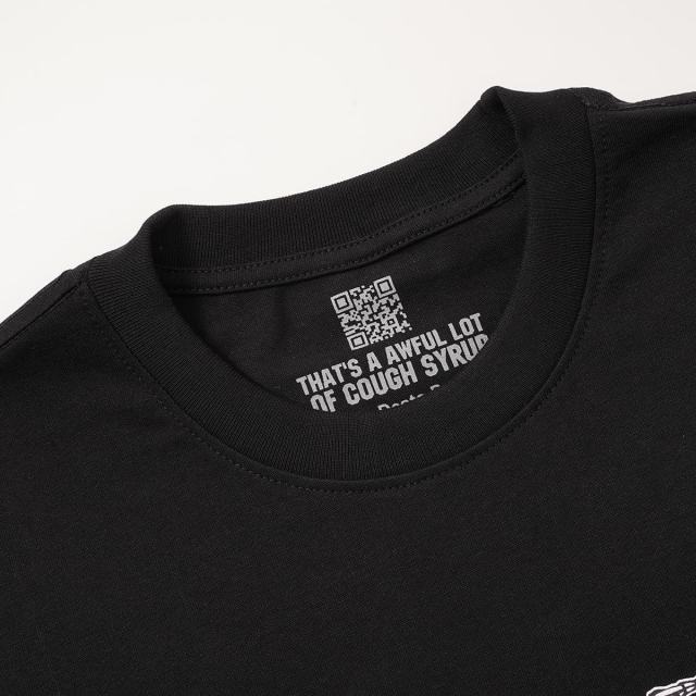Cough Syrup Unique Aesthetic Figure Constructed Letter Front Back Printed Tee 2 colors 29290006