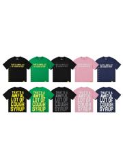 Cough Syrup Minimal Street Small Front Slogan Side Ruler Scale Print Large Stacked Bold Letter Back Tee 5 colors 29302154