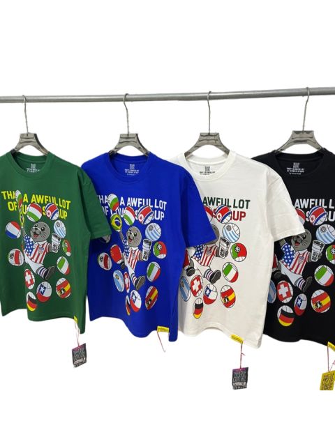 Cough Syrup Cartoon Streetwear Front Cute Us Jersey Sea Lion Multinational Country Flag Football Ball Slogan Print T-Shirt 4 colors 29343108