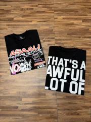 Cough Syrup Asaali Retro Magazine Clipping Collage Figure Front Back Bold Slogan Oversized Tee 29288682