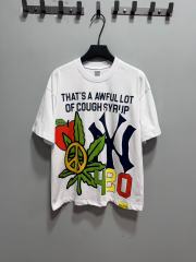 Cough Syrup Weed Leaf Peace Symbol Apple NY Graffiti Double Sided Print Tee 2 colors 29288701