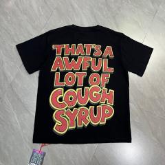 Cough Syrup West Coast Casual Fashion Front Laid Back Cartoon Rabbit Hip Hop Jewelry Syrup Pouring Graffiti Bubble Letter Print 2 colors T-Shirt 29344059