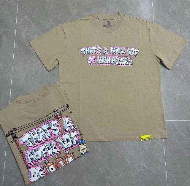 Cough Syrup Bubble 3D Outline Letter High Rollers Poker Chip Utility Pole Cartoon Graphic Double Side Tee 29303799