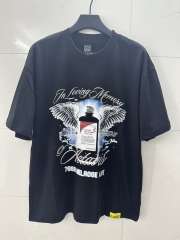 Cough Syrup Tribute Memorial Cursive Script Angel Wing Bottle Graphic Back Blue Block Letter Overlay Graffiti Tee 29303858