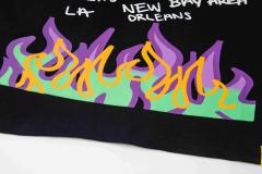 Cough Syrup PO' UP US City Name List Green Box Text Gradient Flame Front Purple Syrup Dripping Disposable Cup Print Tee 2 colors 29303911