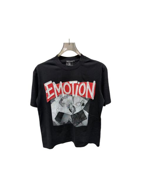 Mixed Emotion Vintage DJ Girl Portrait Rivet Rhinestone Print T-shirt 29370431
