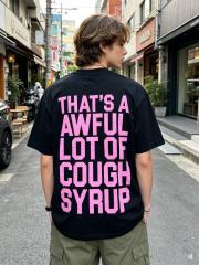 Cough Syrup Pink Line Rodeo Cowboy Cactus Club EST 2018 Front Bold Stacked Letter Tee 29290090