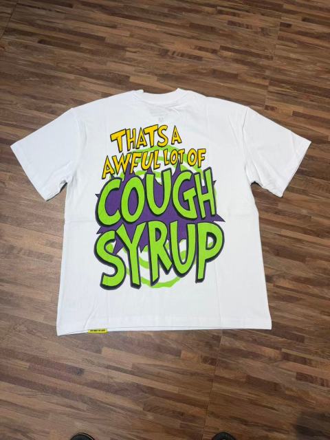 Cough Syrup Christmas Hip Hop Cartoon Grinch Lowrider Car Graphic Front Bubble Outline Stacked Slogan Tee 2 colors 29302084