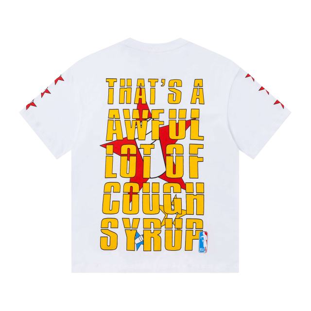 Cough Syrup All-Star NSA Figure Silhouette Star Sleeve Double Sided Print Tee 2 colors 29290030