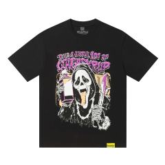 Cough Syrup Dark Punk Horror Ghostface Graffiti Figure Drip Deformed Font Dual Side Printed Tee 29302305