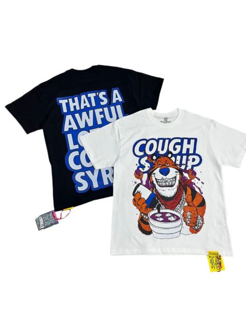 Cough Syrup West Coast Casual Fashion Front Chill Cartoon Tiger Hip Hop Accessories Syrup Pouring Graffiti Bubble Letter Print T-Shirt 2 colors 29344065
