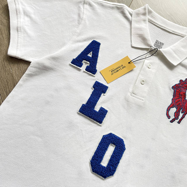 1:1 Top Quality That's A Awful Lot of Cough Syrup Letter Embroidered Cotton Polo Short Sleeve