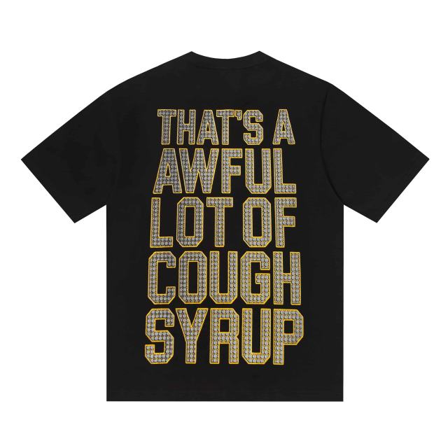 Cough Syrup Urban Streetwear Style Rhinestone Tank Graphic Print Men's Cotton Tee 29302071