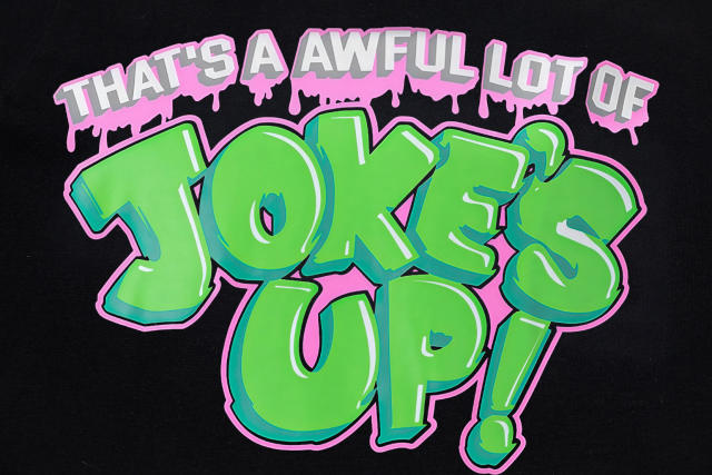Cough Syrup Cartoon Retro Streetwear Front Green Pink Outline Melting Bubble Joke’s Up Slogan Print Back Large Top Hat R Filled Repeat Logo Graphic Oversized T-Shirt 29343926