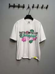 Cough Syrup Jokes Up Tour Daisy Floral Double Sided Letter Print Oversized Tee 2 colors 29288637