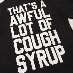 Cough Syrup Obscured Text TR17 Mark Front Full Big Letter Slogan Back Tee 2 colors 29288697