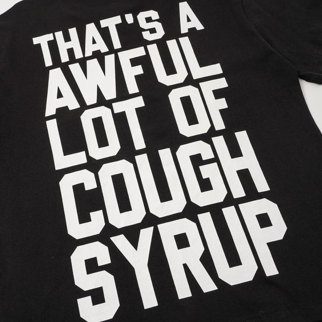 Cough Syrup Obscured Text TR17 Mark Front Full Big Letter Slogan Back Tee 2 colors 29288697