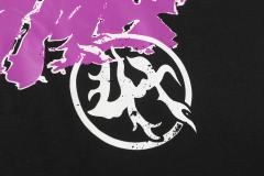 Cough Syrup Pink Graffiti Typography Dual Line Front Circular Frame Grunge Text Print Tee 2 colors 29303963