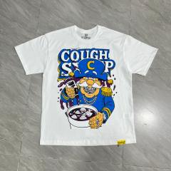 Cough Syrup Cartoon Hip Hop Streetwear Front Captain Character Pouring Purple Syrup Bowl Bottle Chain 3D Outline Letter Graphic Oversized T-Shirt 2 colors 29344019