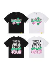 Cough Syrup Jokes Up Tour Daisy Floral Double Sided Letter Print Oversized Tee 2 colors 29288637