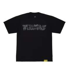 Cough Syrup Smoke Letter Print Tee 29006592