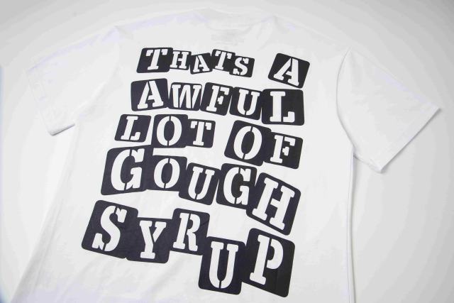 Cough Syrup Red Neon Outline Skeleton Cupid Angel Actavis Cough Syrup Bottle Spider Multi Element Combo Graphic Tee 29303909
