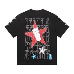Cough Syrup All-Star NSA Figure Silhouette Star Sleeve Double Sided Print Tee 2 colors 29290030