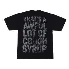 Cough Syrup Smoke Letter Print Tee 29006592